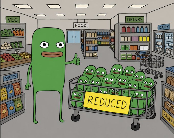 Daumenfrosch at the supermarket